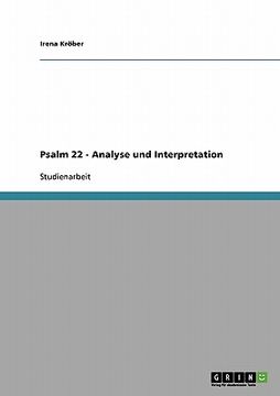 portada Psalm 22 - Analyse und Interpretation (en Alemán)