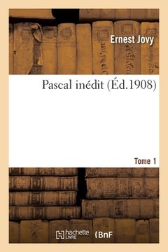 portada Pascal Inédit. Tome 1 (en Francés)