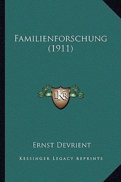 portada familienforschung (1911) (en Inglés)