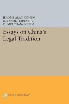 portada Essays on China's Legal Tradition (Studies in East Asian Law) (en Inglés)