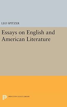 portada Essays on English and American Literature (Princeton Legacy Library) (en Inglés)