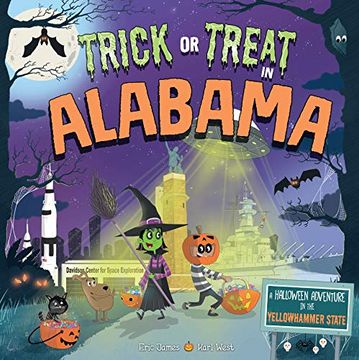 portada Trick or Treat in Alabama: A Halloween Adventure in the Yellowhammer State (en Inglés)