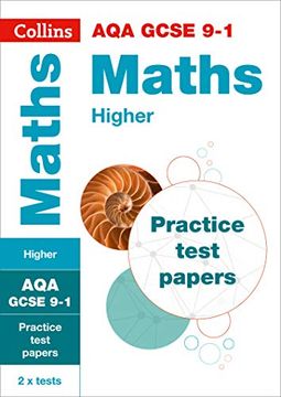 portada Collins GCSE 9-1 Revision - Aqa GCSE 9-1 Maths Higher Practice Test Papers (en Inglés)