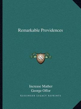 portada remarkable providences (in English)