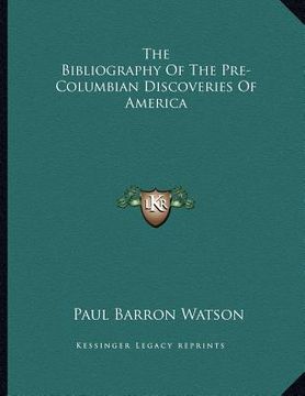 portada the bibliography of the pre-columbian discoveries of america