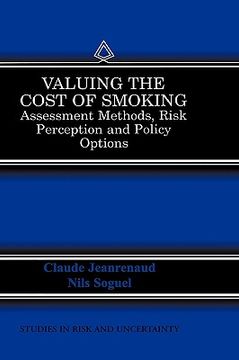 portada valuing the cost of smoking (en Inglés)