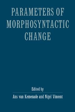 portada Parameters of Morphosyntactic Change Hardback (en Inglés)