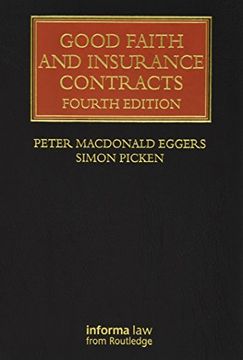 portada Good Faith and Insurance Contracts (in English)