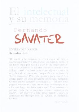 portada Fernando Savater (el Intelectual y su Memoria) (in Spanish)