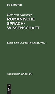 portada Formenlehre, Teil 1 (Sammlung gã Â¶Schen, 1199) (German Edition) [Hardcover ] (en Alemán)