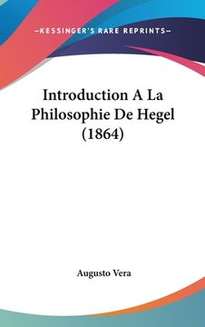 portada Introduction A La Philosophie De Hegel (1864) (en Francés)