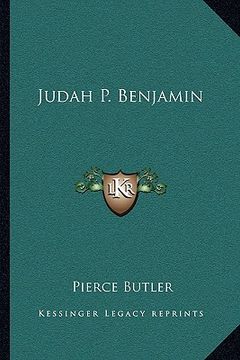 portada judah p. benjamin (en Inglés)