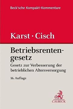 portada Betriebsrentengesetz (en Alemán)