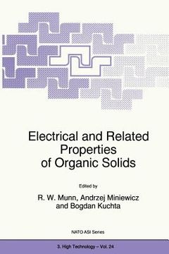 portada Electrical and Related Properties of Organic Solids (en Inglés)