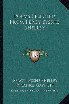 portada poems selected from percy bysshe shelley (in English)
