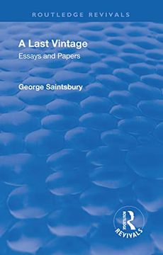 portada Revival: A Last Vintage (1950): Essays and Papers by George Saintsbury (in English)