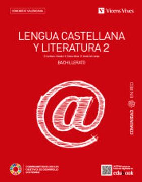 portada Lengua Castellana y Literatura 2 Bachillerato Comunidad en red (Comunidad Valenciana) (en Valenciano)