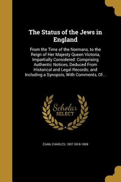 portada The Status of the Jews in England (en Inglés)