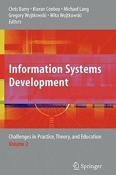 portada information systems development: challenges in practice, theory, and education volume 2 (en Inglés)