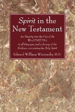 portada spirit in the new testament: an enquiry into the use of the word pneuma in all passagas, and a survey of the evidence concerning the holy spirit