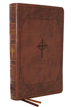 portada Nabre, new American Bible, Revised Edition, Catholic Bible, Large Print Edition, Leathersoft, Brown, Thumb Indexed, Comfort Print: Holy Bible (en Inglés)