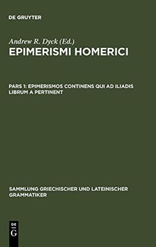 portada Epimerismos Continens qui ad Iliadis Librum a Pertinent (en Inglés)
