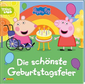 portada Peppa: Die Schönste Geburtstagsfeier: Bilderbuch ab 3 Jahren mit Glitzer auf dem Cover (Peppa Pig) (en Alemán)