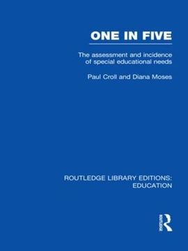 portada One in Five (Rle edu m): The Assessment and Incidence of Special Educational Needs