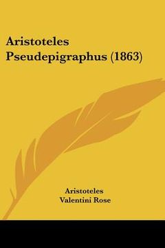 portada aristoteles pseudepigraphus (1863) (in English)