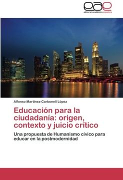 portada Educacion Para La Ciudadania: Origen, Contexto y Juicio Critico