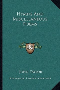 portada hymns and miscellaneous poems