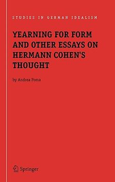 portada yearning for form and other essays on hermann cohen's thought