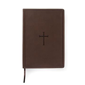 portada Csb Super Giant Print Reference Bible, Brown Leathertouch, Value Edition, red Letter, Presentation Page, Cross-References, Full-Color Maps, Easy-To-Read Bible Serif Type (en Inglés)