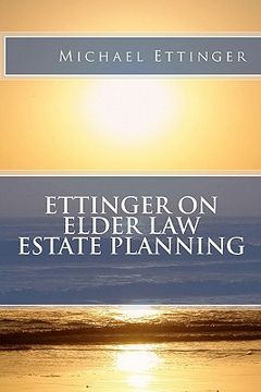 portada ettinger on elder law estate planning (en Inglés)