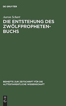 portada Die Entstehung des Zwölfprophetenbuchs (en Alemán)