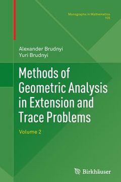 portada Methods of Geometric Analysis in Extension and Trace Problems: Volume 2 (en Inglés)