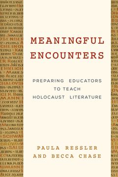 portada Meaningful Encounters: Preparing Educators to Teach Holocaust Literature (en Inglés)