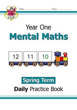 portada New ks1 Mental Maths Daily Practice Book: Year 1 - Spring Term (Cgp ks1 Maths) (en Inglés)