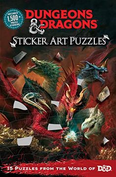 portada Dungeons & Dragons Sticker art Puzzles (in English)