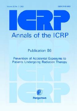 portada icrp publication 86: prevention of accidents to patients undergoing radiation therapy: annals of the icrp volume 30/3, icrp online