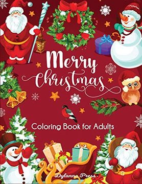 portada Merry Christmas Coloring Book for Adults: Beautiful Holiday Designs (in English)
