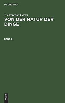 portada Von der Natur der Dinge (German Edition) [Hardcover ] (in German)