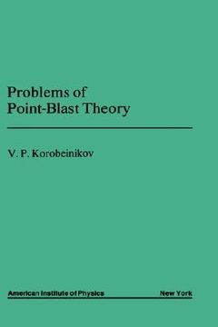 portada problems of point blast theory (en Inglés)