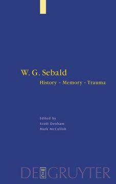 portada W. G. Sebald (Interdisciplinary German Cultural Studies) (in English)