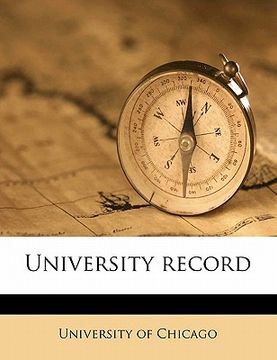 portada university record volume 7 (en Inglés)