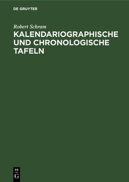 portada Kalendariographische und Chronologische Tafeln (en Alemán)