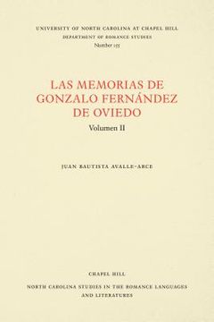 portada Las Memorias de Gonzalo Fernández de Oviedo: Volumen II