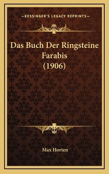 portada Das Buch Der Ringsteine Farabis (1906) (en Alemán)