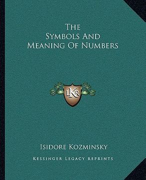 portada the symbols and meaning of numbers (en Inglés)