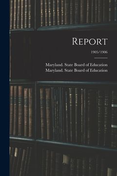 portada Report; 1905/1906 (in English)